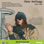 Sentsibilizazio-egutegiaren azaleko argazkia. Erakusten den pertsona #EmakumeaTeknologian lehiaketaren irabazleari dagokio